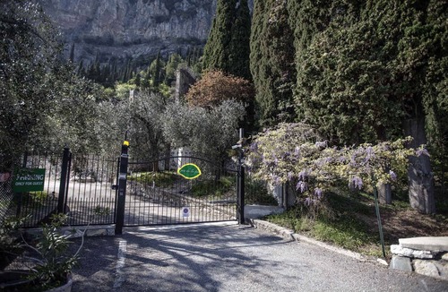 Tignale Apartment | Studio rustically furnished, overlooking lake and with terrace