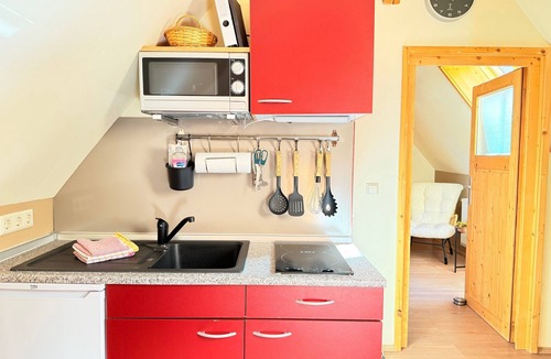 Enzklosterle Apartment | Studio 'Tannenwipfel, 40 sqm' with Mountain View, Infrared Sauna, Fenced Dining Area, Wi-Fi