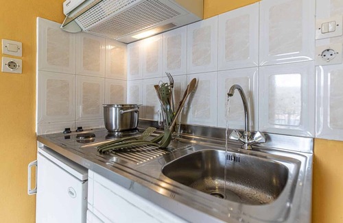 Vathy Apartment | Studio 'Veronis 2' with Sea View, Shared Pool & Wi-Fi