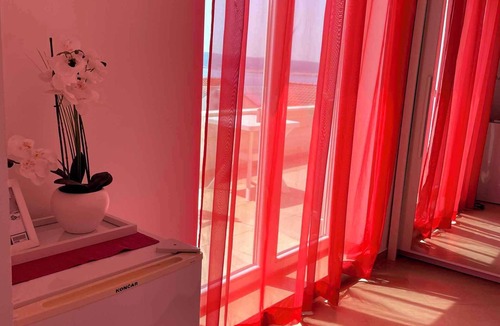 Dramalj Apartment | Studio with air conditioning and sea view