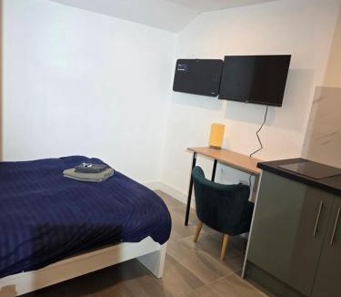 Aldermaston Wharf Apartment | Studio with ensuite bedroom and kitchen