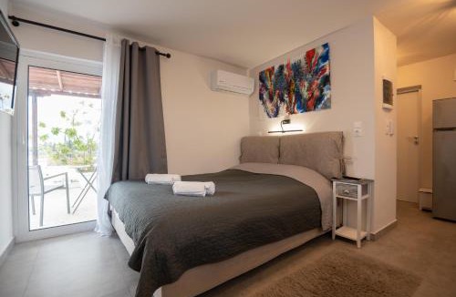Ampelokipoi Apartment | Studio with panoramic Athens view