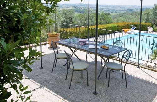 Vinci Apartment | Studio with private balcony, great views, wifi, shared pool, close to village