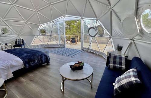 Marble Falls Villa | Stunning Amazing Mountain View Dome Glamping Loving Heart Retreats