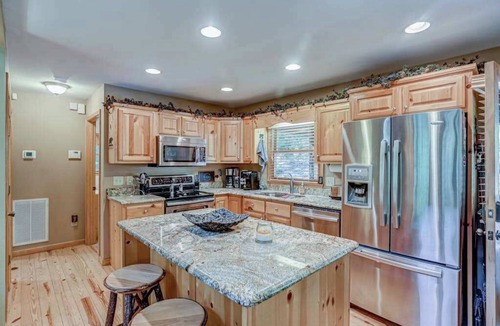 Tarheel House | Stunning Mountain Retreat w/Fireplace, Hot Tub, Enclosed Game Room & Ping-Pong