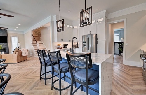 Bethany Beach House | Stunning NEW 7 bed, 5 bath home, Bliss at Bethany Beach! 2 Primary Bedrooms; Hot tub; Elevator; Fireplace; Canal Front Water Views