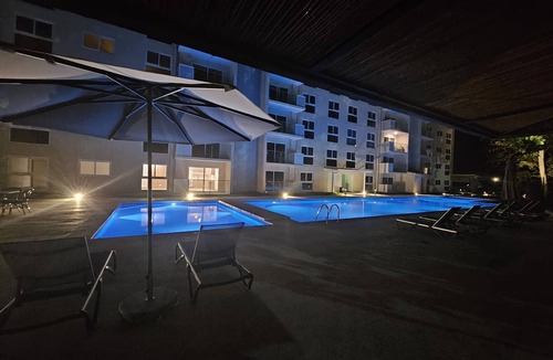 Barrio Santa Lucia Apartment | Stunning new beachfront condo 9th floor ocean view