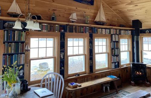 Trenton Cottage | Stunning Oceanfront Cottage in Private Setting with views of Acadia Natl' Park