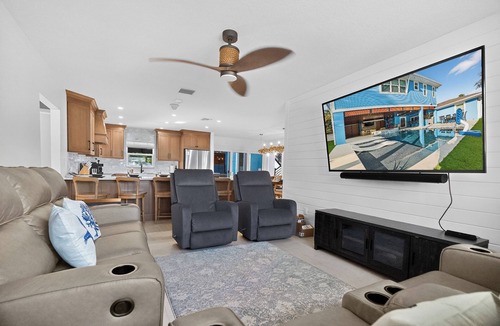 Bay Esplanade House | Stunning pool home, steps to the beach, huge porch and space for the whole family!