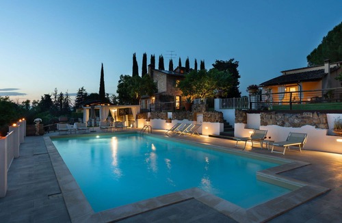 Gambassi Terme Villa | Stunning private villa for 14 guests with A/C, WIFI, private pool, TV, terrace and panoramic view