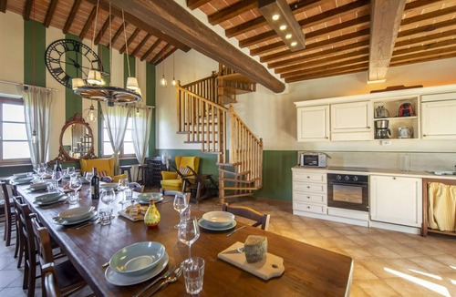 Lucignano House | Stunning private villa for 26 guests with A/C, hot tub, private pool, WIFI, TV and terrace
