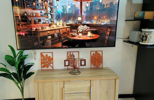 Downtown Condo | STUNNING STUDIO WITH AWESOME BALCONY & 65" TV &KARAOKE