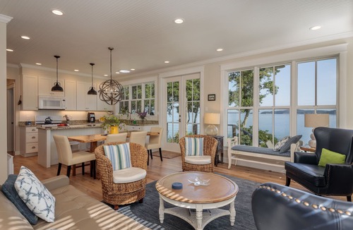 Eastsound Cottage | Stunning waterfront 4BR home: fantastic Sound views & NEW dry sauna