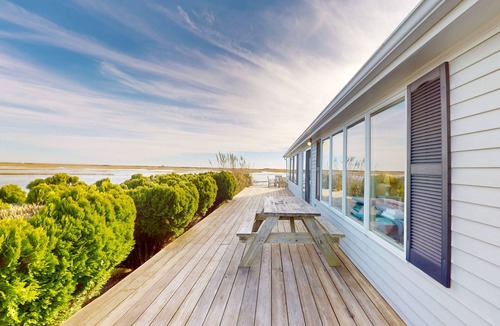 West Dennis House | Stunning waterfront home with furnished deck, dock & majestic views - dogs OK