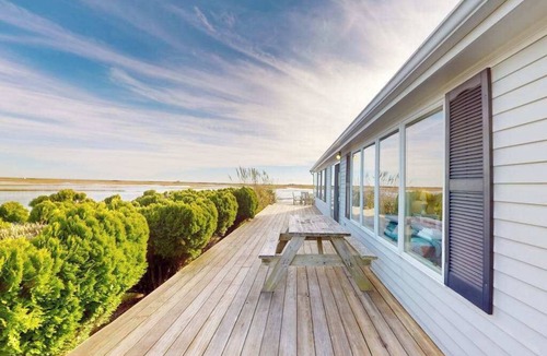 West Dennis House | Stunning waterfront home with furnished deck, dock & majestic views - dogs OK