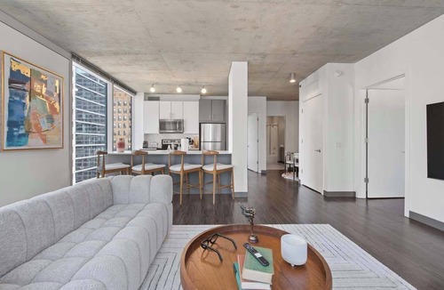 Downtown Chicago Apartment | Stylish 2BR with Skyline Views Near Riverwalk