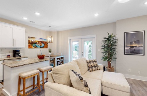 Downtown Condo | Stylish, dog-friendly townhome with firepit & enclosed yard - blocks to downtown