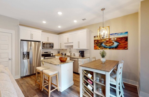 Downtown Condo | Stylish, dog-friendly townhome with firepit & enclosed yard - blocks to downtown