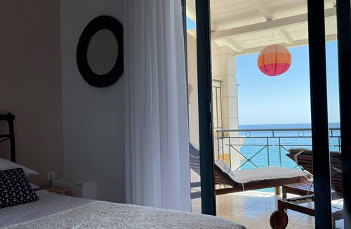 Loutsa House | Stylish duplex with a breathtaking view over the Ionian Sea