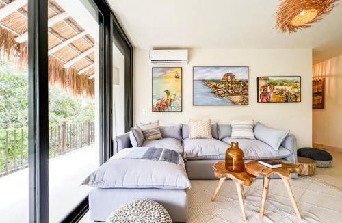 Zama Apartment | Stylish Mexican Interior PH- Private Rooftop -Gated Community