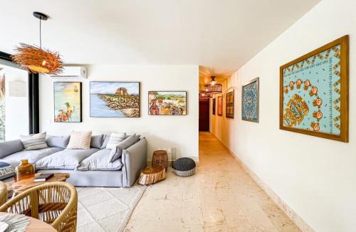 Zama Apartment | Stylish Mexican Interior PH- Private Rooftop -Gated Community
