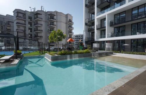 Al Barsha Apartment | Stylish modern studio near Miracle Garden with Gym, Pool and Padel court