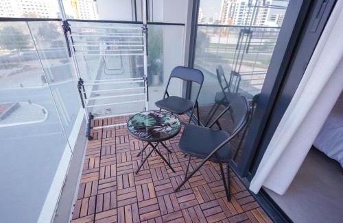 Al Barsha Apartment | Stylish modern studio near Miracle Garden with Gym, Pool and Padel court