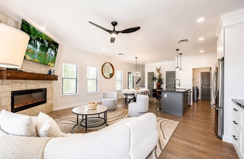 April Sound House | Stylish, Modern Waterfront Retreat in Gated Country Club Community!