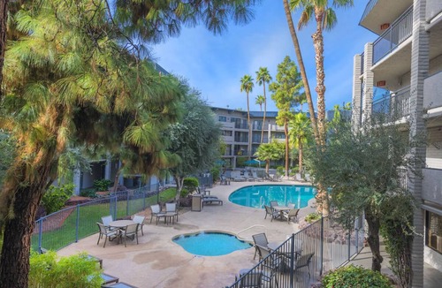 Camelback East Hotel | Stylish Pet-Friendly Getaway with Outdoor Pool, Fire Pit & Modern Interior