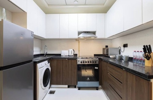 Al Barsha Apartment | Stylish pool view 1BR in Barsha South sleeps 5