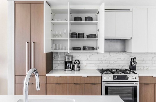 Shawmut Apartment | Stylish South End Studio w/W/D & Gym, nr Whole Foods, by Blueground