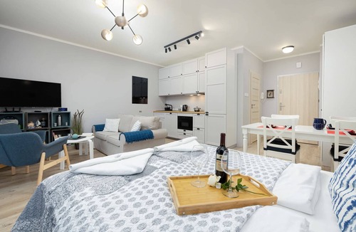 Pobierowo Apartment | Stylish Studio with Balcony | 100 m from the Beach and Parking