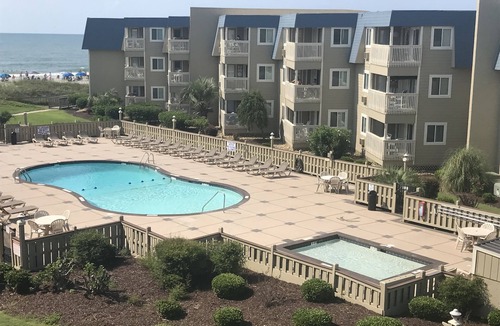 Myrtle Beach Condo | Summer 2025 weeks available. Amazing OCEAN VIEW on popular Shore Dr. 2BR 2 bath