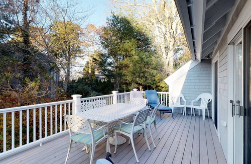 Summersea House | Summer home with expansive deck & wonderful location for beachgoers
