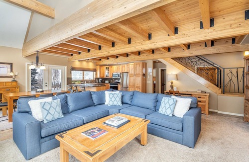 Telluride Condo | Summer Sun & Fun on the River Trail | private deck + hot tub + heated pool