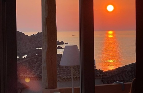 Canneddi Apartment | Sunset Costa Rossa 1221 - Enchanting sunset sea view Cala Rossa Sardinia