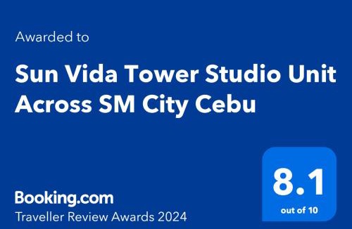 North Reclamation Area Apartment | Sun Vida Tower Studio Unit Across SM City Cebu