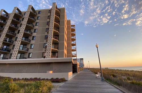 Rehoboth Beach Condo | Sunny Ocean-View Condo on Rehoboth's Boardwalk – Pool, Balcony, Walk Everywhere