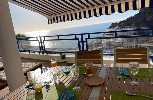 Taurito Apartment | Sunny Seaview Modern apt - Pool and Beach Access