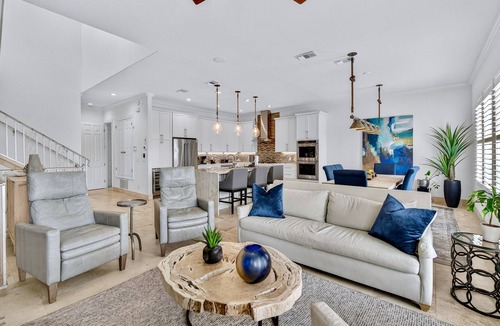 Fort Walton Beach - Destin House | SunnySide: Private beach steps away, FREE golfcart, Heated pool, Luxury home