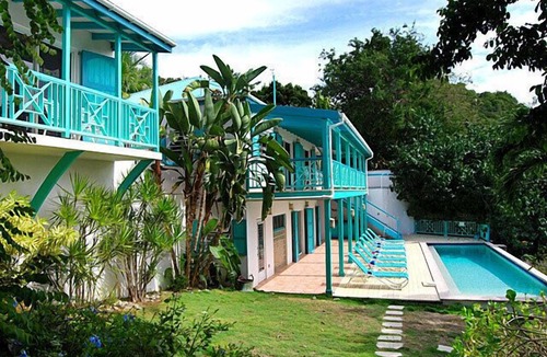 Estate Chocolate Hole and Great Cruz Bay Villa | Sunset Beach: Beachfront Villa! Pool! Hot Tub!