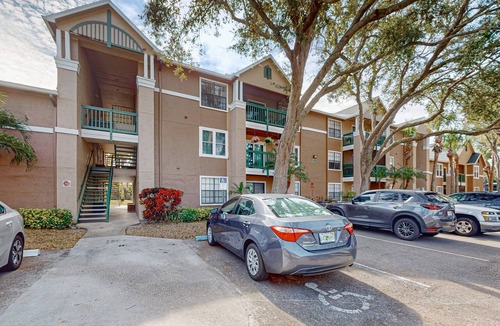Tropic Condo | Sunset Cove Haven — Spacious Condo with Balcony, Unheated Pool & Hot Tub! 🌞