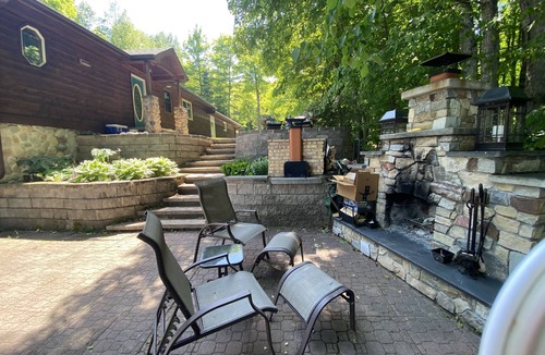 Iron River Cottage | Sunset Lake - 4 Bath, Dock, Outdoor Fireplace, Ski, UTV, Snowmobile