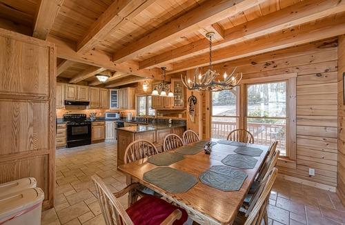 Huddleston Cabin | Sunset-Starshine - Inviting waterfront cabin with hot tub, kayaks