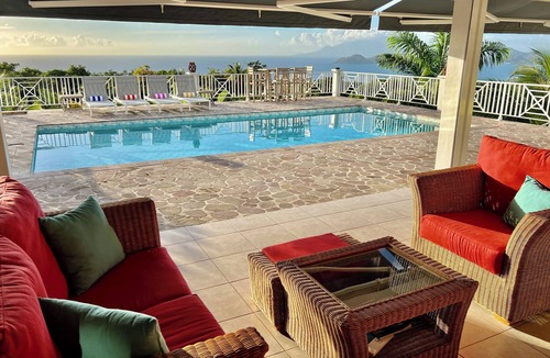 Barnes Ghaut Villa | Sunset Villa: Ocean Views, Private Pool, Tropical Garden Retreat