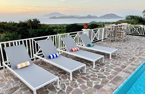 Barnes Ghaut Villa | Sunset Villa: Ocean Views, Private Pool, Tropical Garden Retreat