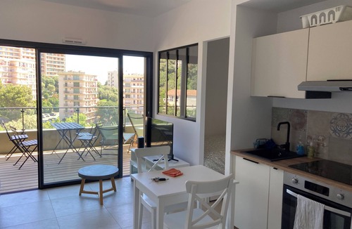 Bastia Apartment | Superb studio with sea view of downtown Bastia