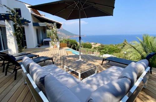 Antheor Villa | Superbe vue mer et Estérel, Villa Neuve pour 8-10 Personnes, Clim, Piscine