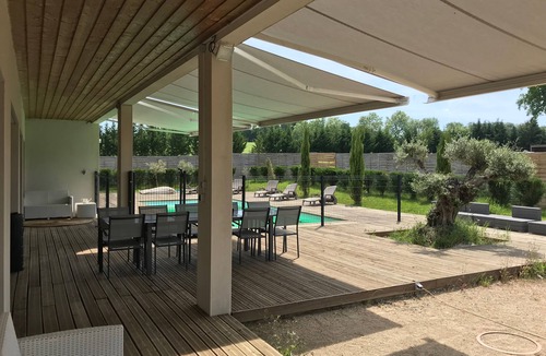 Clemenciat Villa | Superbly equipped single-storey villa with heated, secure swimming pool and no neighbors.
