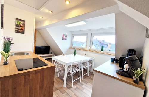 Rheinhausen Apartment | Superior duplex dream apartment with sunny balcony just 5 minutes from Europa-Park